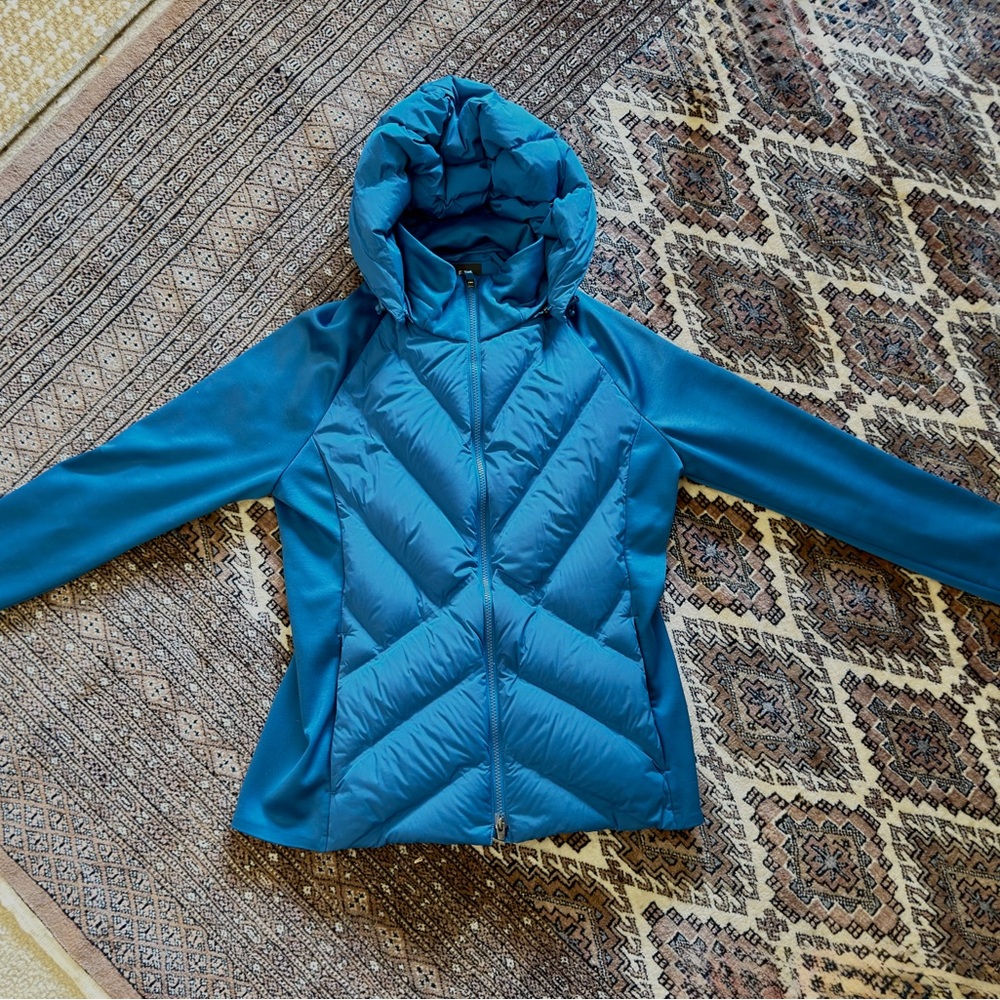 Athleta Inlet Teal Puffer Jacket NWOT